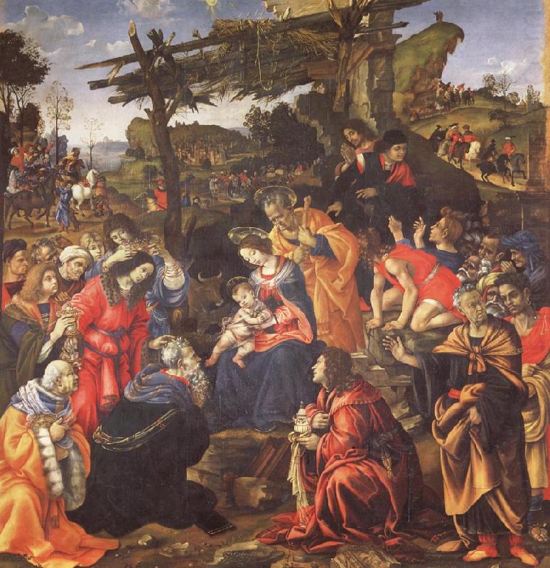 The Adoration of the Magi, Filippino Lippi